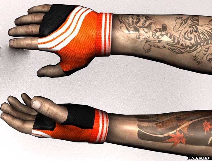 скачать чит Руки с татуировками для CS Source бесплатно, перчатки для css